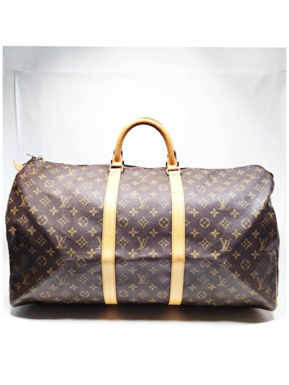 Authentic Louis Vuitton Keepall 55 Monogram Canvas Travel Bag - Picture 2 of 16